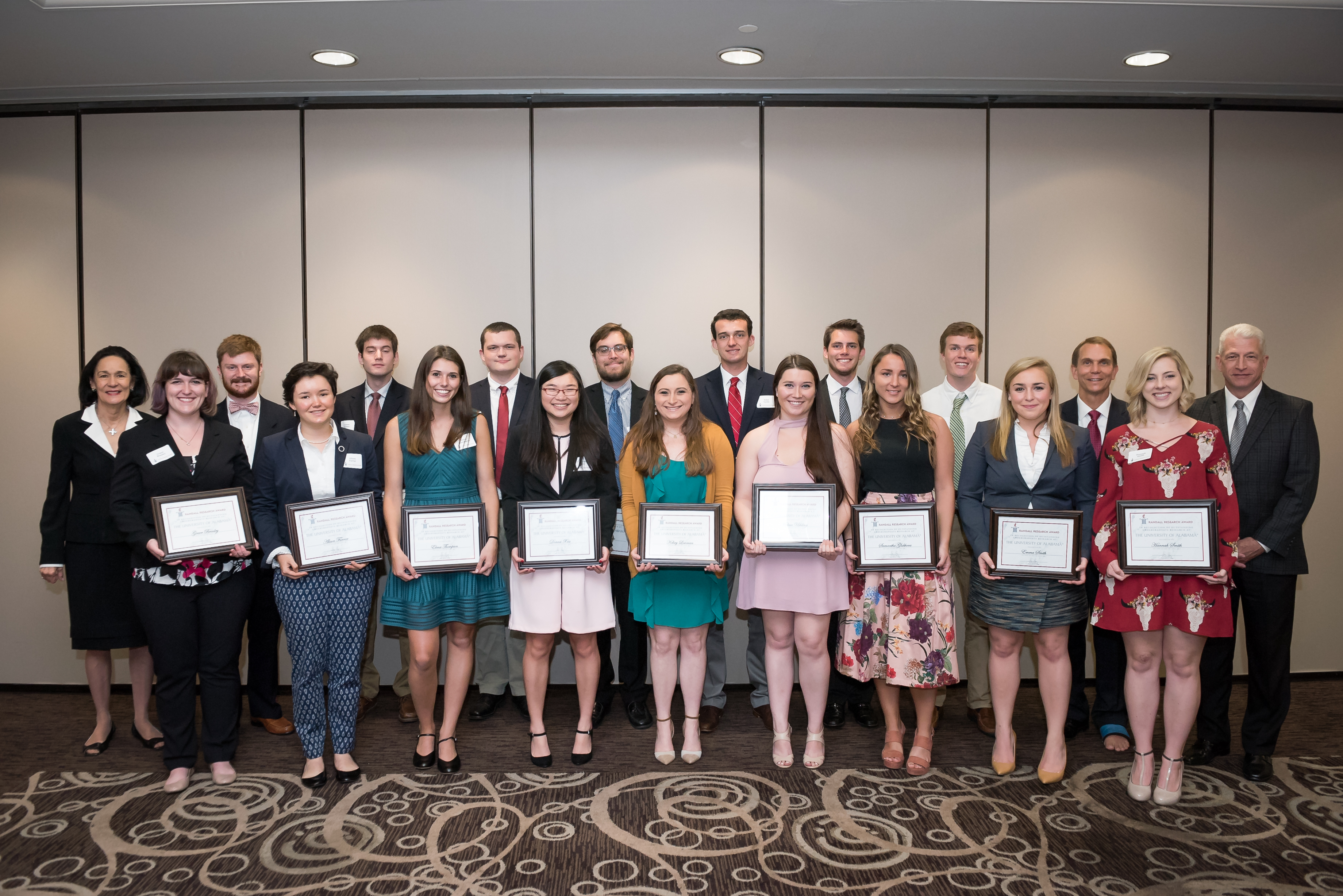 Group photo of 2017 Award Recipients