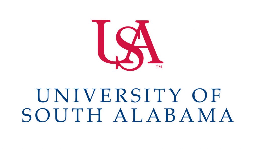 The University of South Alabama logo.